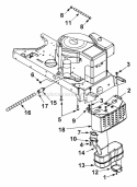 Engine Accessories Tecumseh Diagram and Parts List for 13A4662F129 2002 Yard Machines Lawn Tractor